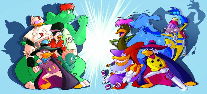 Darkwing Duck characters vs villains
