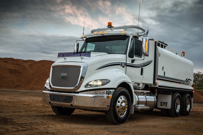 White Caterpillar CT610 Water Truck