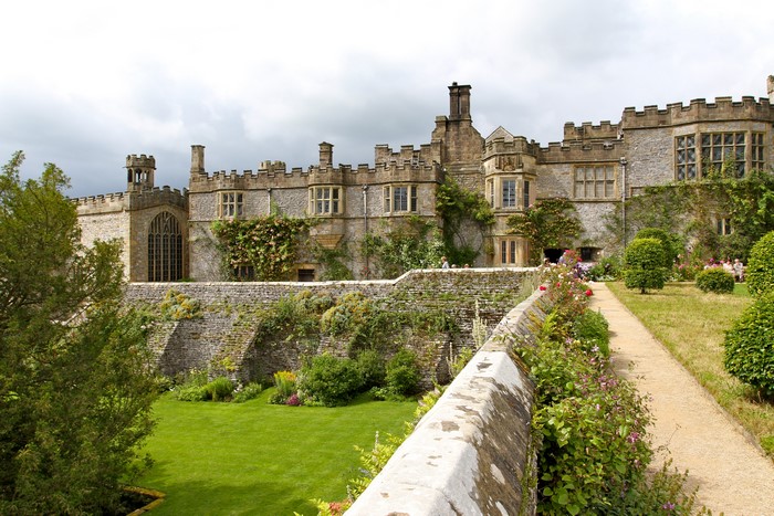 Haddon Hall and gardens, England