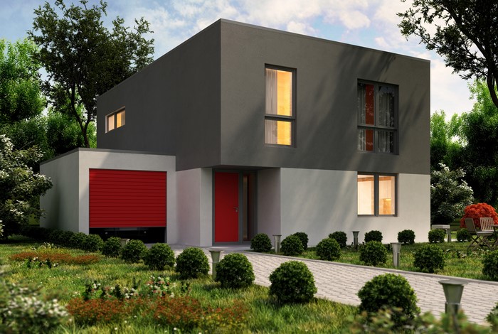 Modern House with Garage and Garden
