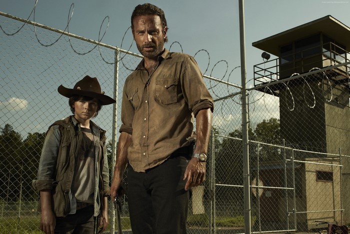 Rick and Carl from The Walking Dead