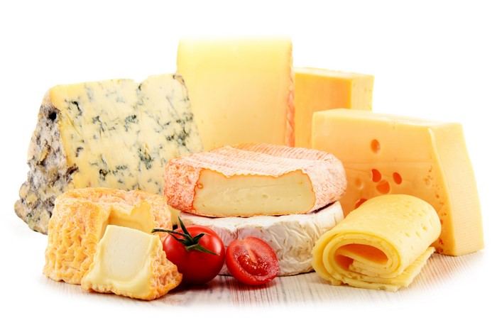 Assortment of Cheeses and Tomatoes
