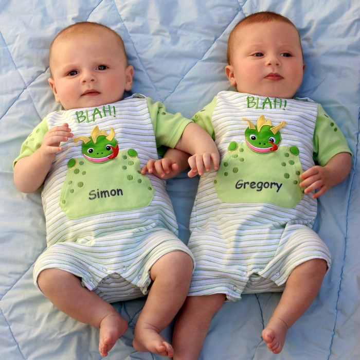Two infants named Simon and Gregory