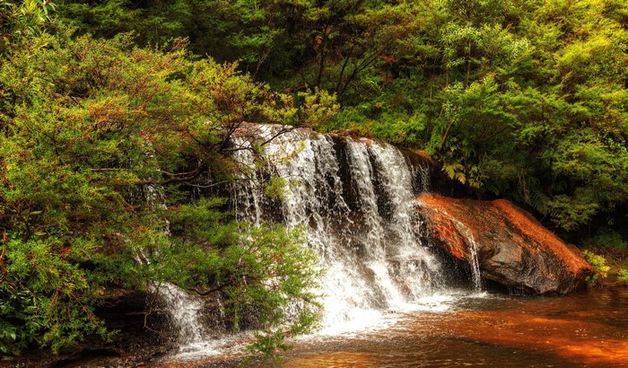 4K Wentworth Falls Australia Waterfalls Stones