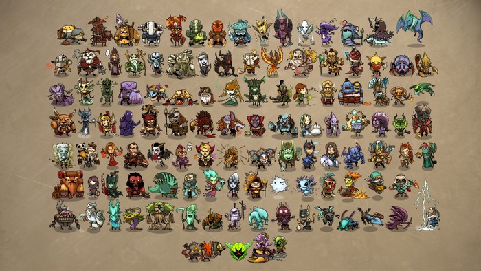 DOTA 2 warriors and monsters collection