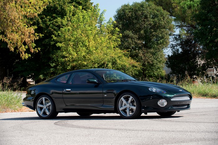 Aston Martin DB7 GT parked on asphalt