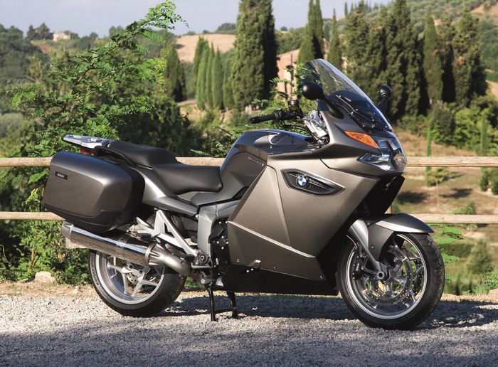 BMW K 1300 GT motorcycle parked outdoors