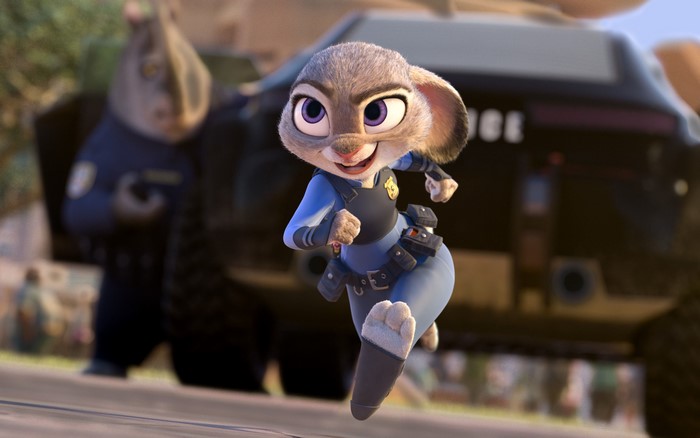 Zootopia Judy Hopps Running Action Scene 4K