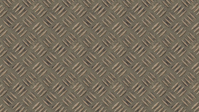 Diamond plate metal texture