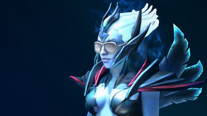 Vengeful Spirit from DOTA 2 wearing sunglasses