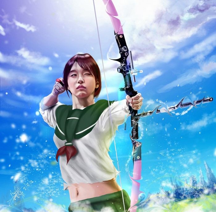 Twice Mina as an Archer