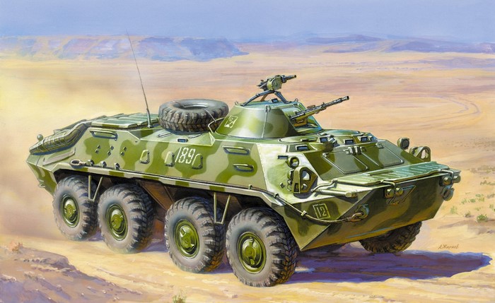 BTR-70 armored personnel carrier painting