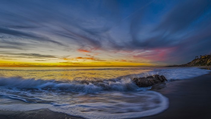 Sunset over Monarch Beach, Dana Point, California