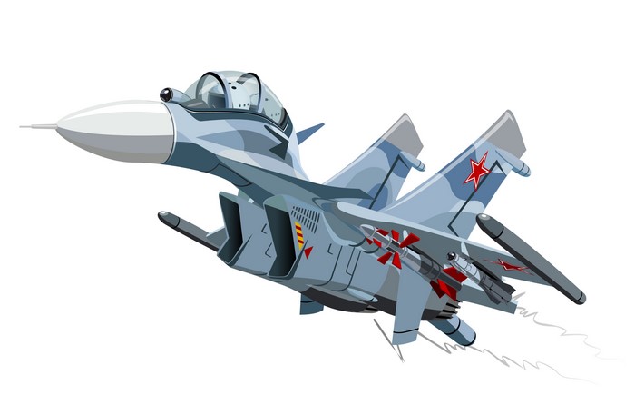 Sukhoi Su-30 Fighter Jet with Missiles