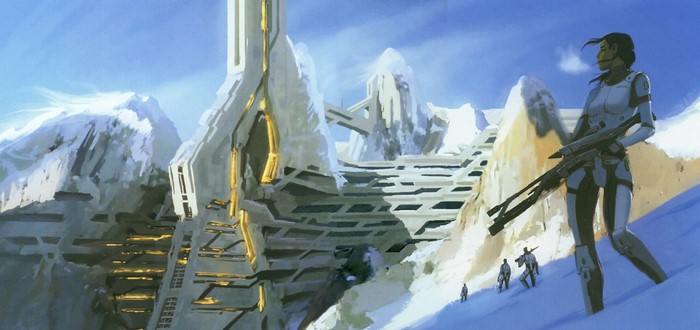 Mass Effect Noveria Warriors on Snowy Mountains
