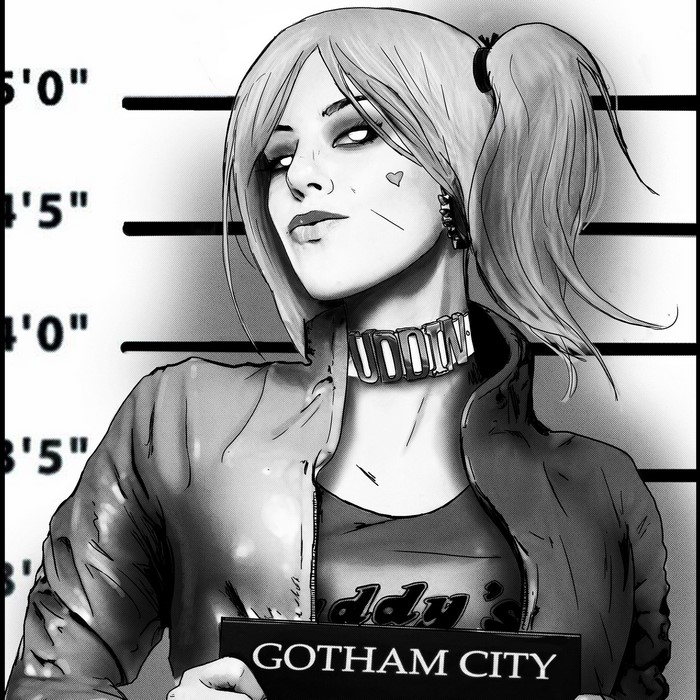 Harley Quinn from Suicide Squad Mugshot