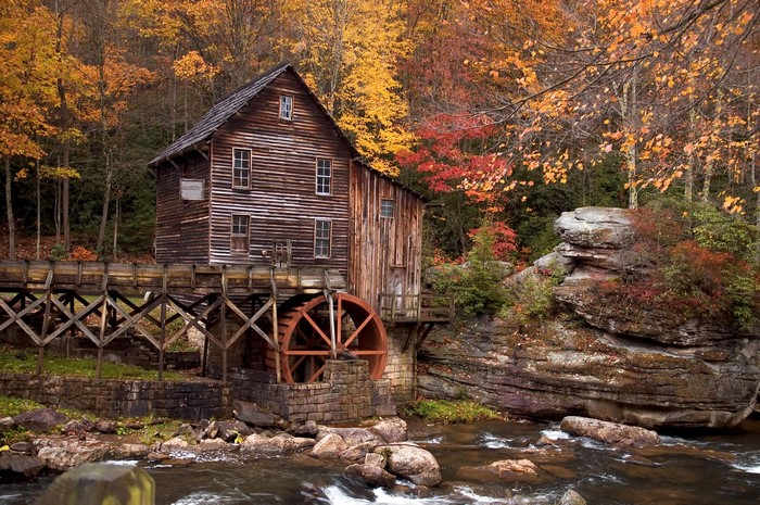 Autumn at Glade Creek Grist Mill, Babcock State Park