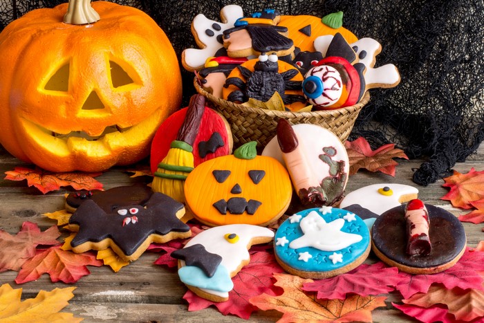 Halloween Cookies and Pumpkin