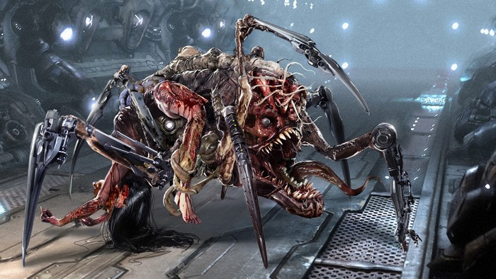 4K Monster with Mechanical Limbs
