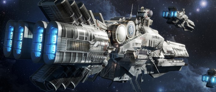 Spaceships from Ender's Game