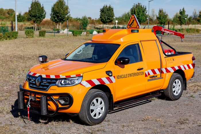 Orange Renault Alaskan Road Safety Patrol by Durisotti