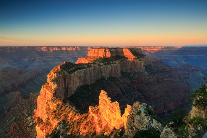 4K Evening Sunset at Grand Canyon Park