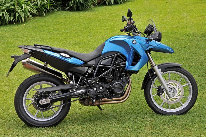BMW F 650 GS Motorcycle on Grass