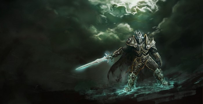 Arthas from Heroes of the Storm with Frostmourne
