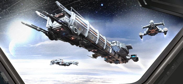4K Star Citizen Ships in Space