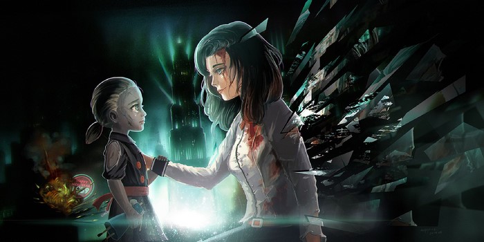 Elizabeth and Little Sister from BioShock Infinite