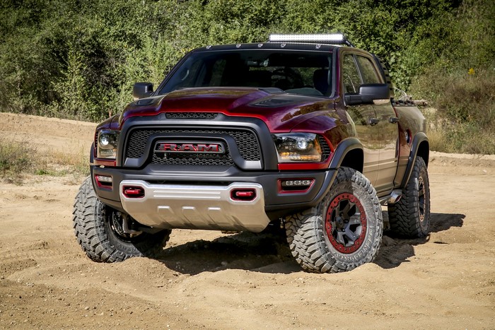 2016 Ram Rebel TRX Concept truck in wine color