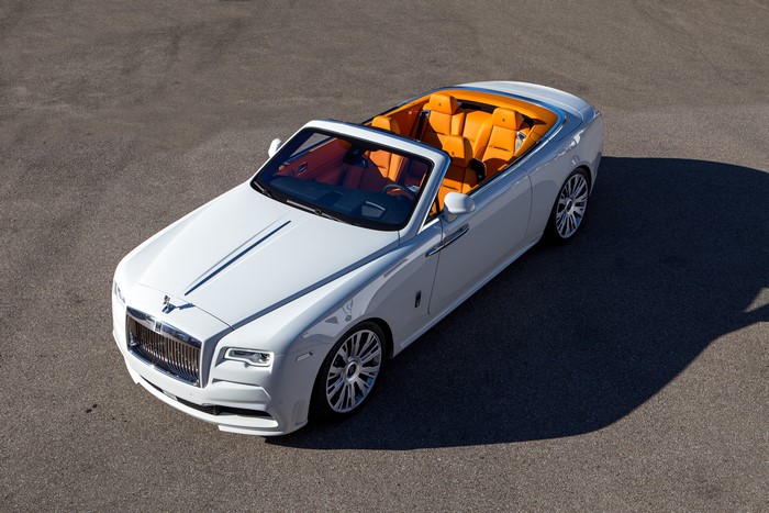 4K 2016 Spofec Dawn Rolls-Royce Cabriolet from Above