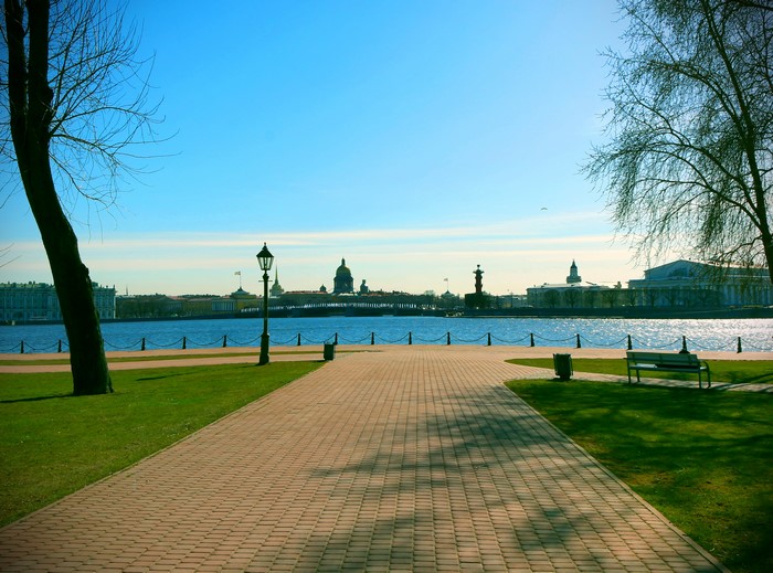 St. Petersburg Waterfront with Peter and Paul Fortress