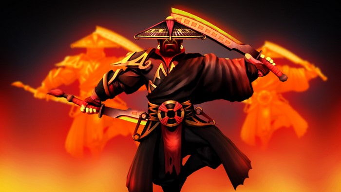Ember Spirit from DOTA 2 with swords