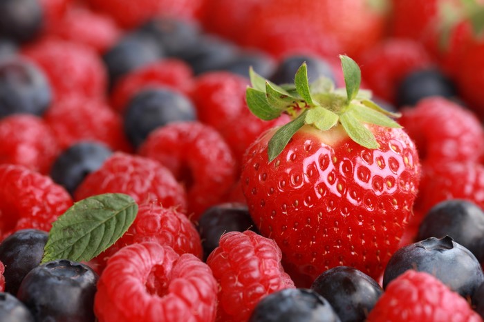 4K, 5K, Strawberry, Raspberry, Blueberries
