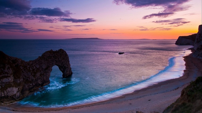 Durdle Door Arch at Sunset