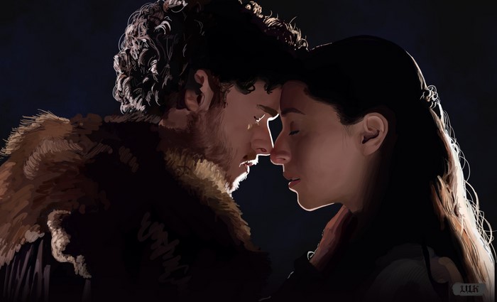 Robb Stark and Talisa Maegyr from Game of Thrones