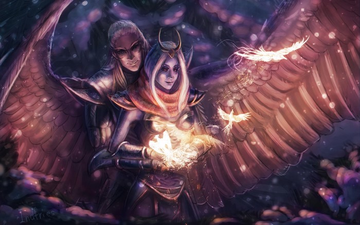 Vengeful Spirit and Skywrath Mage from Dota 2
