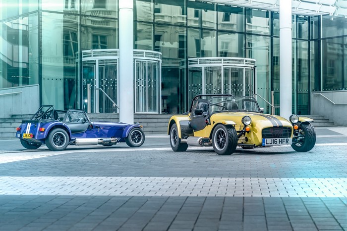 Two Caterham 7 cars, 2016