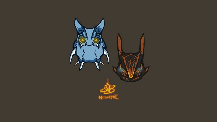 Dota 2 Jakiro vector art with logo