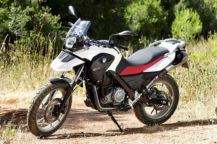 BMW G 650 GS motorcycle parked outdoors