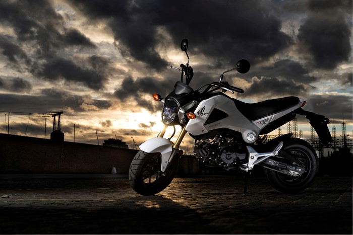 4K 2013-15 MSX125 Honda Motorcycle Side View