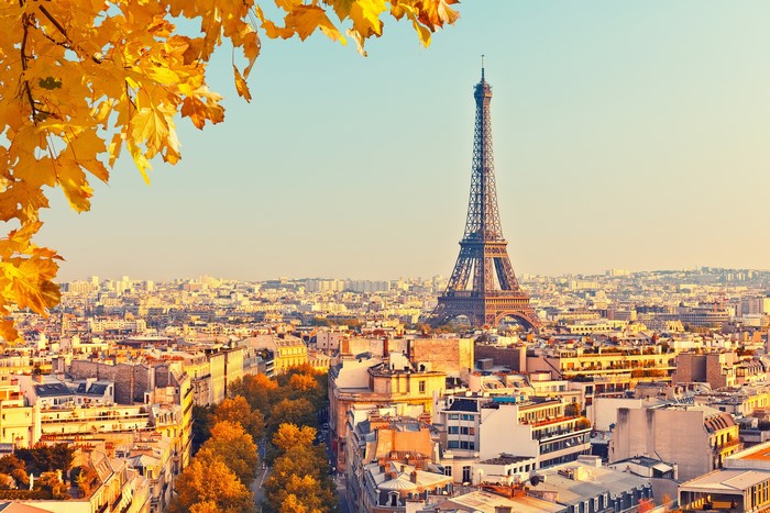 Paris in Autumn with Eiffel Tower