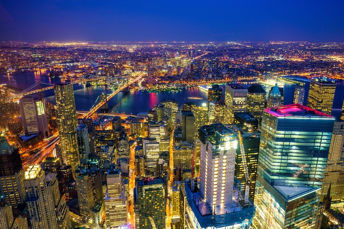 New York City Skyline at Night