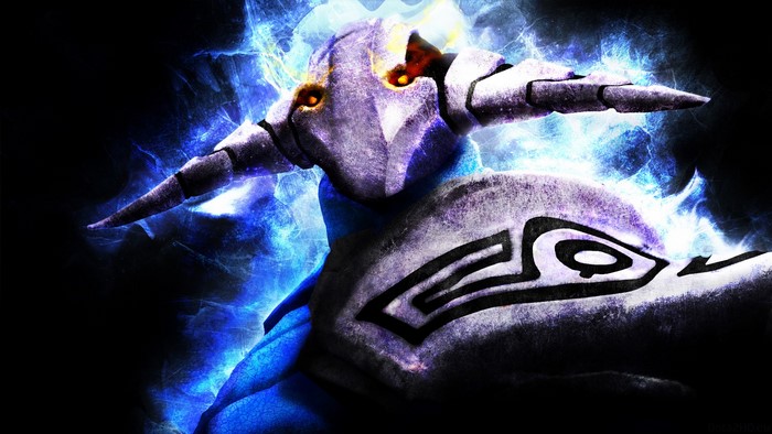 Sven from DOTA 2 with blue energy