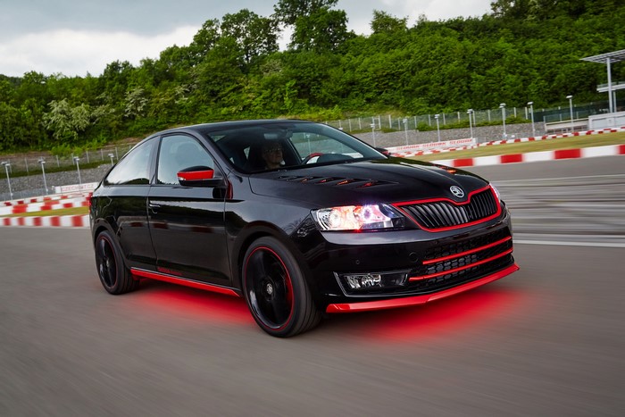 Skoda Atero Concept car on a race track