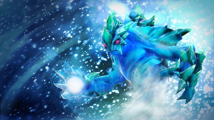 Morphling from DOTA 2 casting a spell
