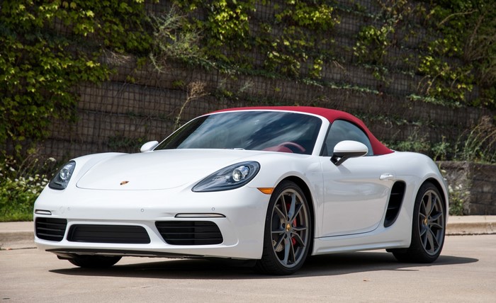 White 2017 Porsche 718 Boxster S Convertible