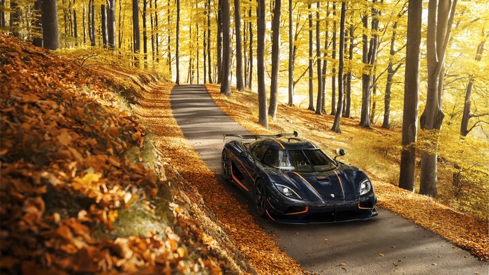 Koenigsegg Agera RS in Autumn Forest