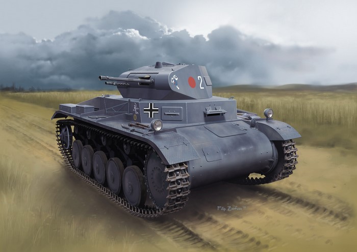German Pz.Kpfw.II Ausf.A Tank Painting